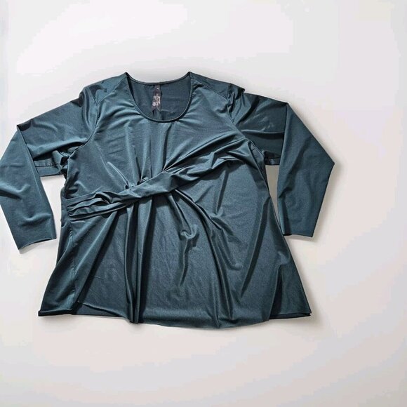 Top Womens 4X Lot of 2 Green Penningtons Melissa McCarthy Seven 7 LS Lagenlook - Picture 3 of 16